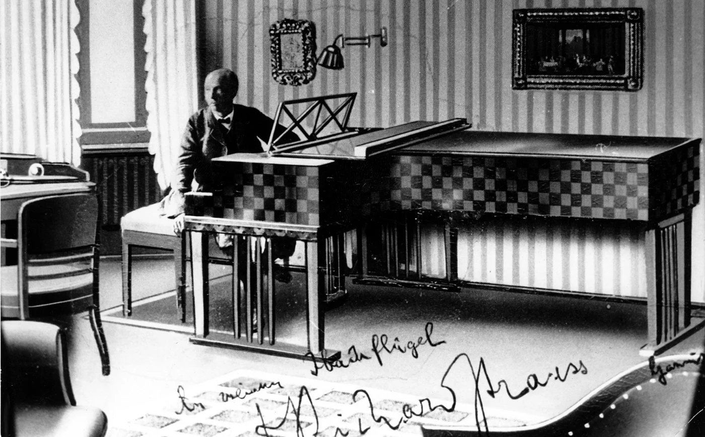 Historische Abbildung zur Zusammenarbeit mit Richard Strauss